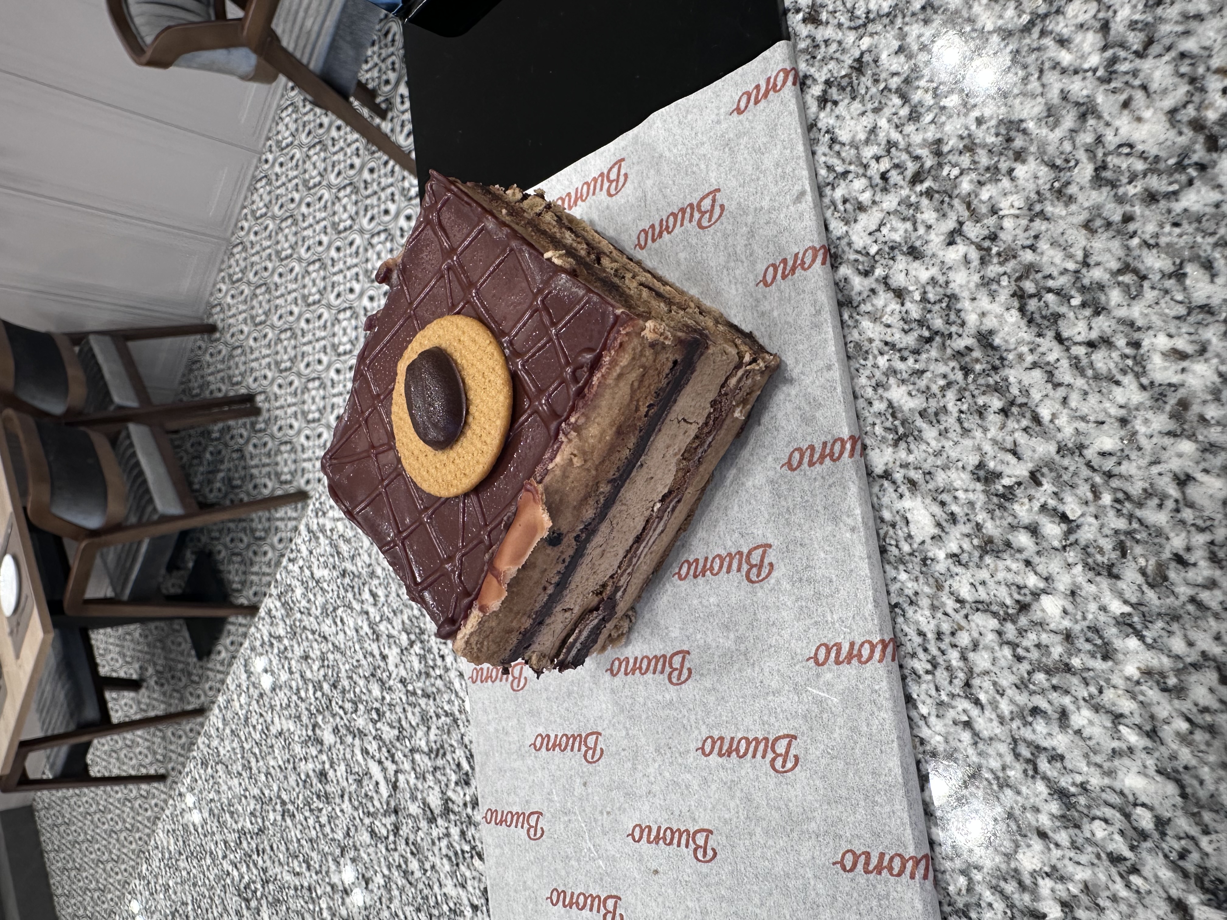 Кофейный торт с мусом